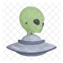 Ovni Extraterrestre Espace Fusee Icon