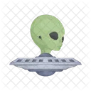 OVNI Extraterrestre Espacio Cohete Icon