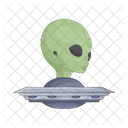 OVNI Extraterrestre Espacio Cohete Icon