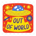 OVNI Fuera Del Mundo Nave Espacial Icon