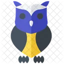 Owl Nocturnal Bird Wise Owl Icon