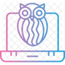 Owl Laptop Computer Icon