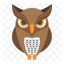 Owl Bird Wisdom Icon