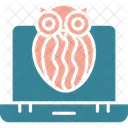 Owl Laptop Computer Icon