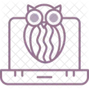 Owl Laptop Computer Icon