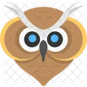 Owl Face Animal Icon
