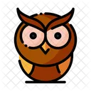 Owl Night Watcher Bird Icon