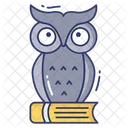 Owl School Pencil Icon