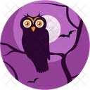 Owl Spooky Danger Icon