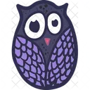 Dark Owl Bird Icon