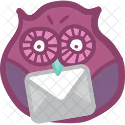 Owl Delivering Letter Emoji Icon