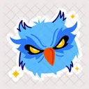 Owl Face Night Bird Spooky Owl 아이콘