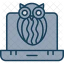 Owl Laptop Computer Icon