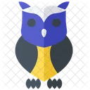 Owl Nocturnal Bird Wise Owl Icon
