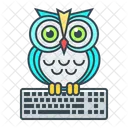 Owl Keyboard Online Education Online Education Owl Keyboard Icon