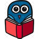 Wisdom Noctral Owl Reading Icon