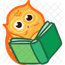 Noctral Owl Reading Owl Studying Icon