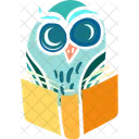 Wisdom Owl Reading Owl Studying Icon