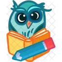 Owl Pen Book Icon
