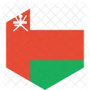 Oman Flagge Welt Symbol