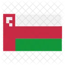 Oman Flagge Nation Symbol