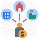 Ownership Property Rich Icon