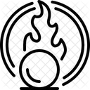 Oxidizing Oxidizer Flammable Icon
