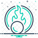 Oxidizing Oxidizer Flammable Icon