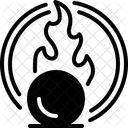 Oxidizing Oxidizer Flammable Icon