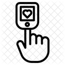 Oximeter Puls Sauerstoff Symbol