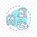 Sequestration Co 2 Oxygen Icon