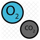 Oxygen Carbon Dioxide Icon