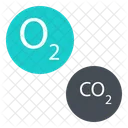 Oxygen Carbon Dioxide Icon