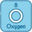 Oxygen Chemistry Periodic Table Icon