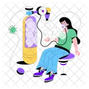 Oxygen Therapy Oxygen Treatment Oxygen Tank Icon