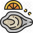 Oyster Seafood Lemon Icon