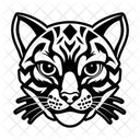 Ozelot Katze Katzenartige Symbol