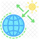 Ozone Depletion Layer Sun Icon