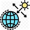 Ozone Depletion Layer Sun Icon