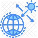 Ozone Depletion Layer Sun Icon