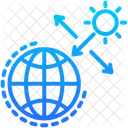 Ozone Depletion Layer Sun Icon