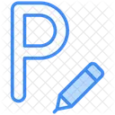 Buchstabe p  Symbol