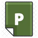 File P Extension Icon
