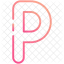 P Alphabet Letter Icon