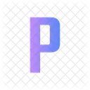 P Alphabet Letter Icon