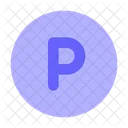 P Sign Sign Public Domain Circle Icon