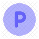 P Sign Sign Public Domain Circle Icon