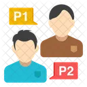 P Vs P Player Vs Player Players Icon