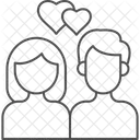 Paar Liebe Beziehung Symbol