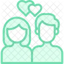 Paar Liebe Beziehung Symbol